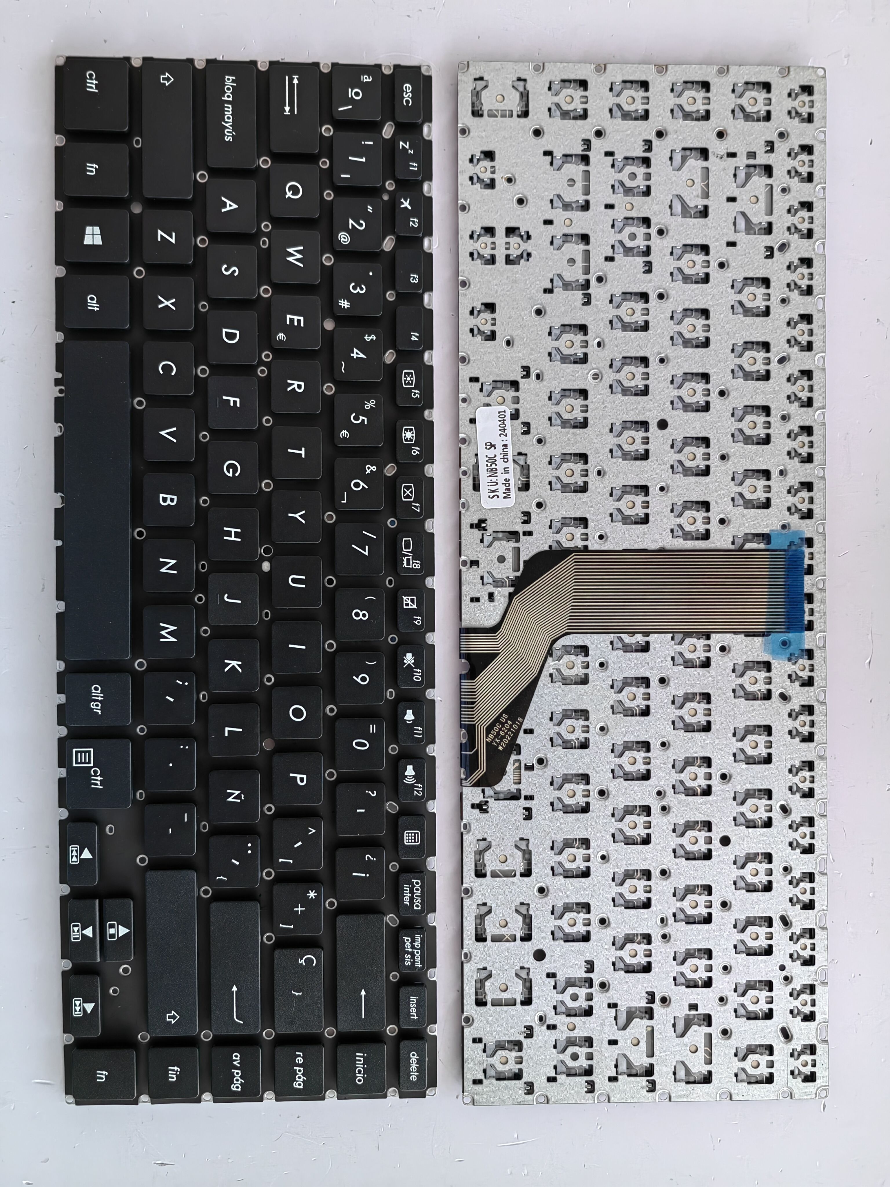 Picture of New Replacement Laptop Keyboard For ASUS P1440 small carriage return BLACK (OEM) SP Layout